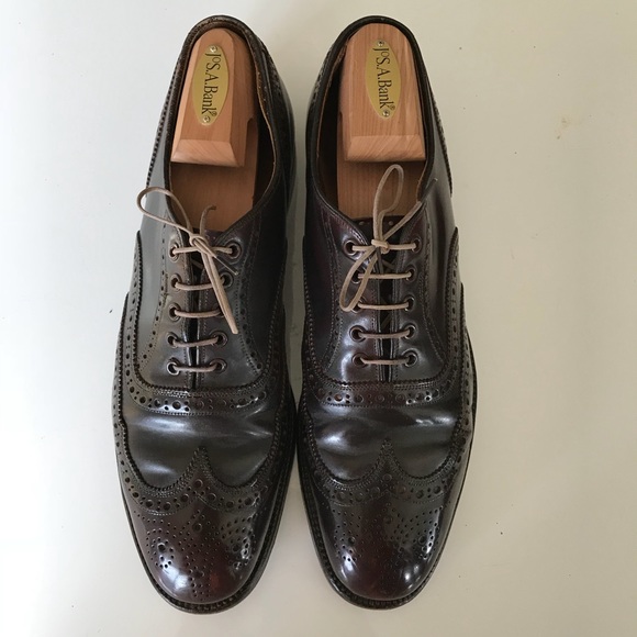 Shell Cordovan Brooks Brothers Wingtip England 10 - Picture 3 of 8